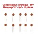 10x Condensateur Céramique 9 - 9pf - 50v - 102con231