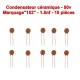 10x Condensateur Céramique 15 - 1.5nf - 50v - 104con251