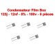5x Condensateur film polyester box 123j - 12nF - 100v - ARCOTRONIC - 109con296