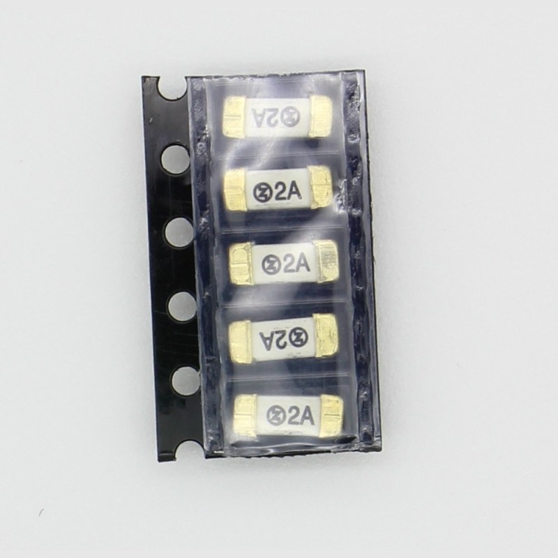 5x lot Fusible ceramique 1808 SMD - 2A - 125V 2.6x6mm