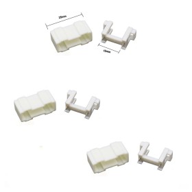 2x Porte fusible blanc 5x20mm  avec couvercle  - 250v