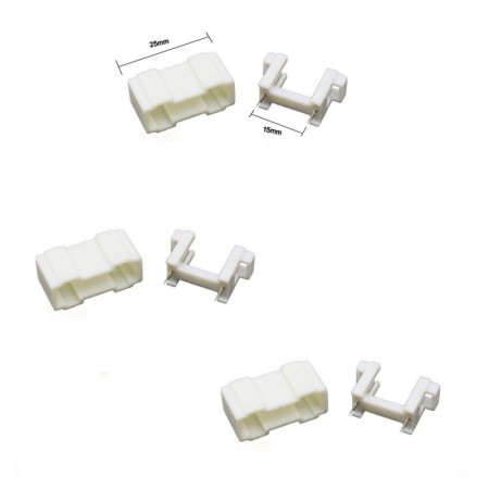 2x Porte fusible blanc 5x20mm  avec couvercle  - 250v