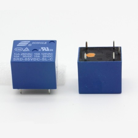 Relais Songle 5v SRD-5VDC-SL-C 10A - 5 pins T73 - 33rel002