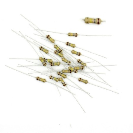 20x Résistances carbone ¼W - 0.25w - 5% - 180kohm - 180k ohm - 51res102