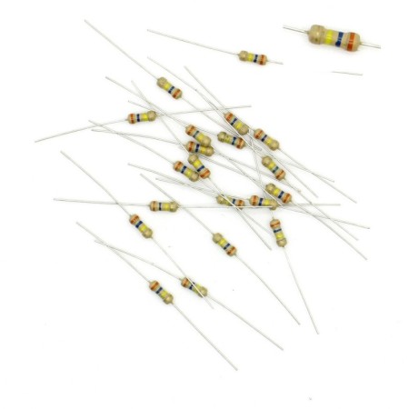 20x Résistances carbone ¼W - 0.25w - 5% - 360kohm 360k ohm 