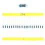 20x Résistances métal ¼W - 0.25w - 1% - 22Kohm 22K ohm