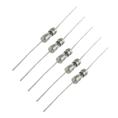 5x Fusibles verre 3.6x10mm Rapide F6.3A - 6.3A - 250v - 61fus068