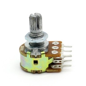 Potentiomètre Double stéréo B500K - 500k linéaire - WH148 - 63pot011