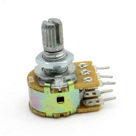 Potentiomètre Double stéréo B10K - 10k linéaire - WH148 - 63pot012