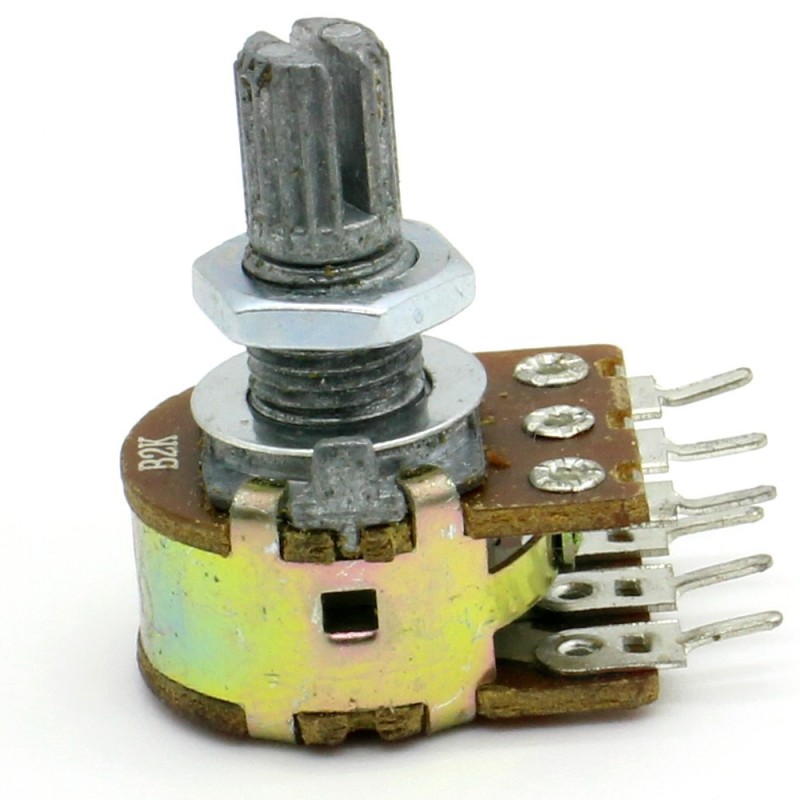 Potentiomètre Double stéréo B2K - 2k linéaire - WH148