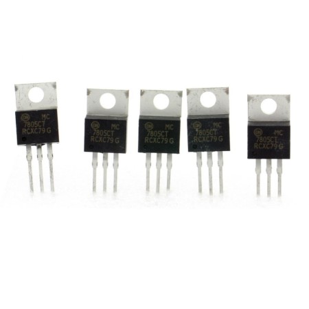 5x MC7805CT 7805 régulateur de tension 5v - TO-220 - 120reg003