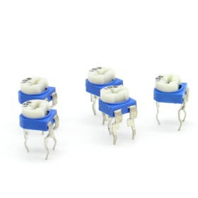 5x Trimmer 105 - 1M - 100mW Resistance Variable Rm-65 - 86pot028