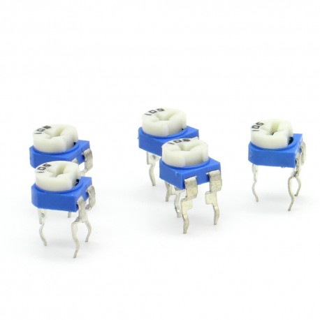 5x Trimmer 105 - 1M - 100mW Resistance Variable 