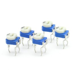 5x Trimmer 101 - 100 ohms - 100mW Resistance Variable Rm-65 86pot031