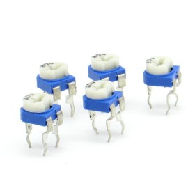 5x Trimmer 204 - 200k ohms - 100mW Resistance Variable Rm-65 86pot032