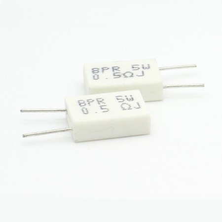 2x Résistance Ciment 5w 0.5 ohm   BPR56 88res169