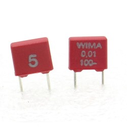 2x Condensateur Film PET WIMA 10nF - 100V 5% - MKS2 - 107con276