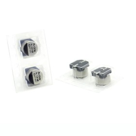 2x Condensateur electrolitique SMD nichicon 100uf 16v - 6x5mm 