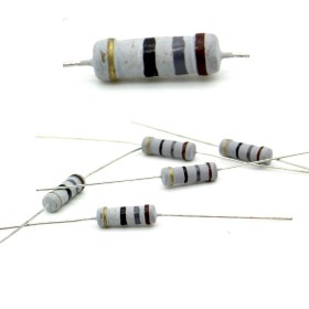 5x Résistance métal oxyde 1w - 18R - 18ohm - 5% 