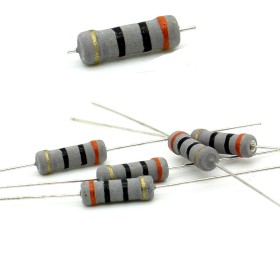 5x Résistance métal oxyde 1w - 30R - 30ohm - 5% - 117res200