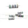 5x Résistance métal oxyde 1w - 51R - 51ohm - 5% 