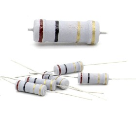 5x  Résistance métal oxyde 2w - 1R - 1ohm - 5%
