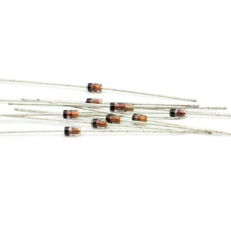 10x Zener Diode 1N4734A - 1w - 5.6v - DO-41 - 127diod044