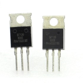 2x Triac BT136-600E - 600V - 4A - To-220 - Ween - 129tri003