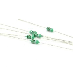 5x Inductance 12uH ±10% Axial - TOP-VIEW COILS