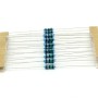 20x Résistances métal ¼W - 0.25w - 1% -  1ohm - 15R