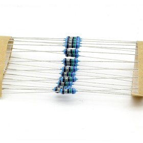 20x Résistances métal ¼W - 0.25w - 1% -  75ohm - 75R