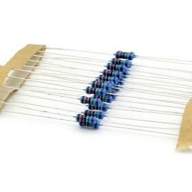 20x Résistances métal ¼W - 0.25w - 1% -  75kohm - 75k ohm