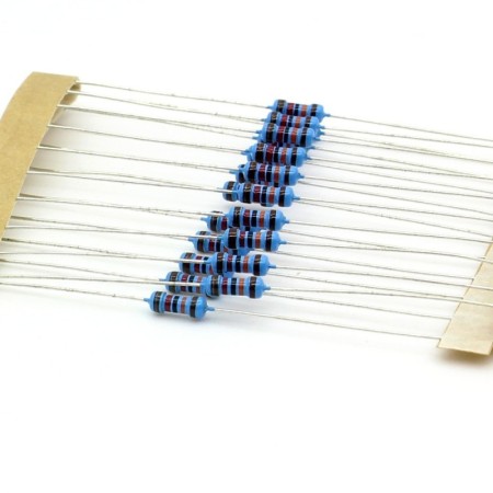 20x Résistances métal ¼W - 0.25w - 1% -  120kohm - 120k ohm 