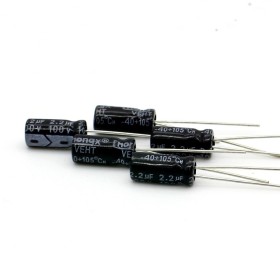 5x Condensateur chimique 2.2uF 100V 5x11mm - 149con324