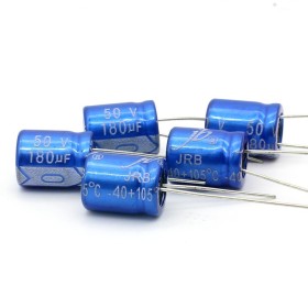 5x Condensateur JB capacitors 180uF 50V 10x12mm -159con382