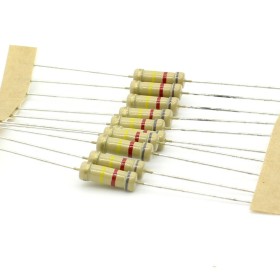 10x Résistance Film Carbone 1w - 820k ohm  - 820kohm  - 5% - Royal OHM