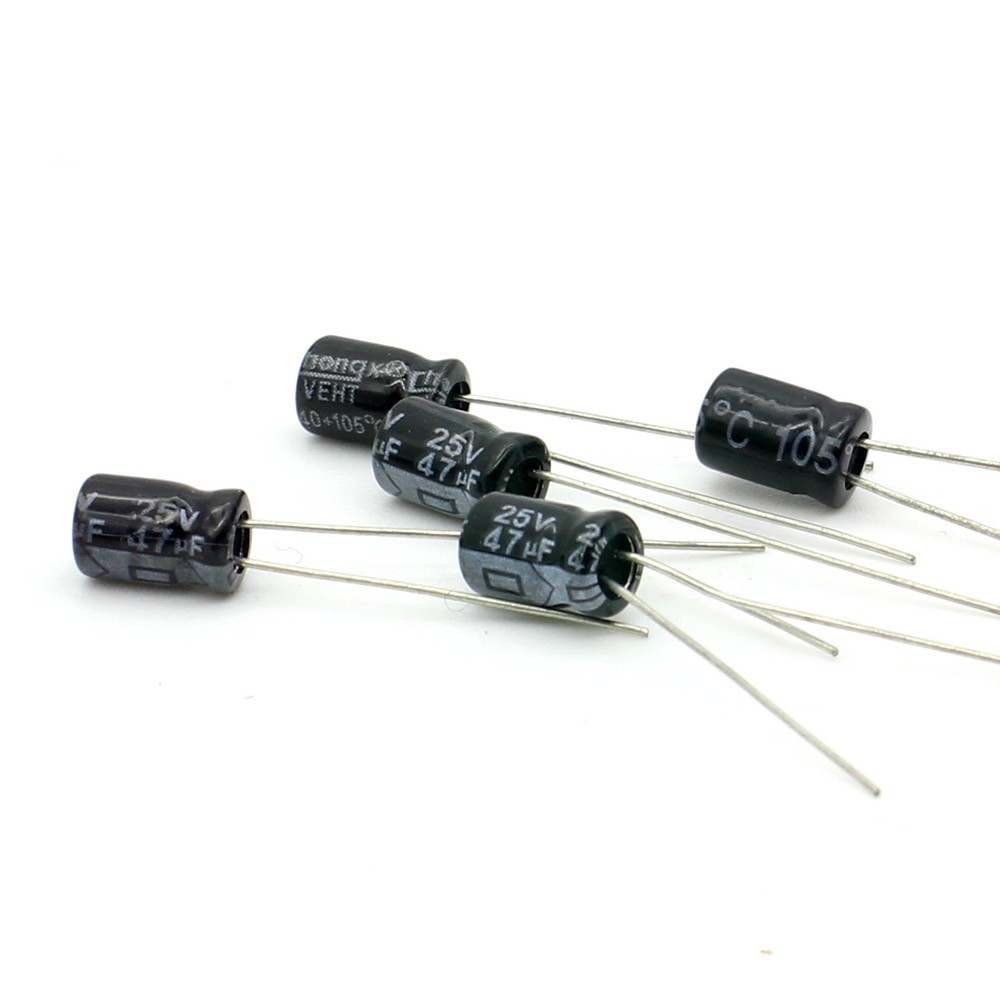 25V 5x Condensateurs Chimiques Radiaux 470µF 