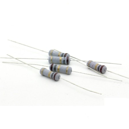 5x Résistance métal oxyde 1w - 1.8R - 1.8ohm - 5% - 193res483