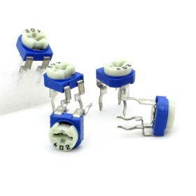 5x Trimmer 204 - 200K ohm - 0.1W Resistance Variable Rm-65 - 197pot055