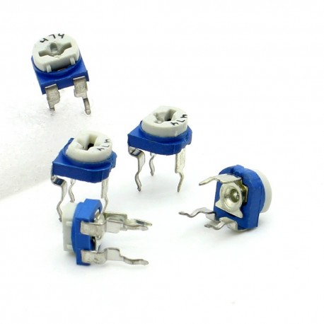5x Trimmer 474 - 470K ohm - 0.1W Resistance Variable Rm-65