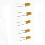 5x Condensateur Tantale AVX  0.1uF - 35v - 85con412