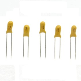 5x Condensateur Tantale AVX  0.1uF - 50v - 104 -  radial - 85con413
