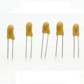 5x Condensateur Tantale AVX  0.33uF - 50v - 334 -  radial - 85con415