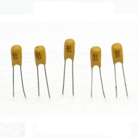 5x Condensateur Tantale AVX  33uF - 16v - 336 -  radial 