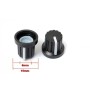 2x Bouchon potentiomètre 6mm plastique blanc