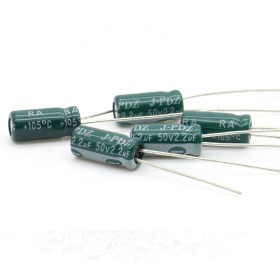 5x Condensateur 2.2uf - 50v - 5x11mm - P:3mm - 204con437