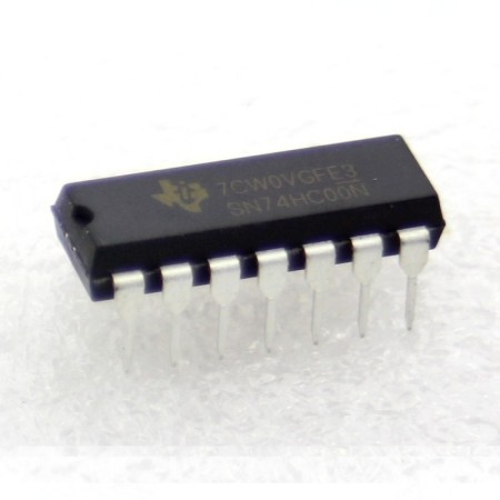 SN74HC00N - 74HC00 - Texas instrument -  2 input NAND - 205IC040