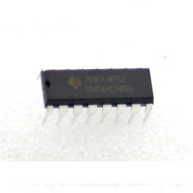 SN74HC595N 74HC595 - Texas Instrument - 8-bits Counter Shift Registers 206IC052