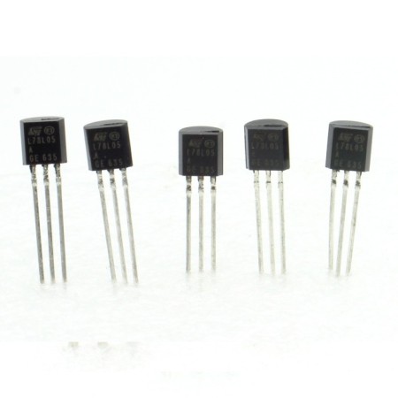 5x L78L05ACZ - L78L05 78L05 +5v  100mA - Regulateur - ST - T0-92 - 208IC011