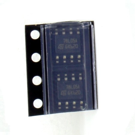 2x LM78L05A - 78L05 SMD Régulateur Tension - ST - SOIC-8 - 208IC017